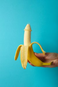 Banana with condom